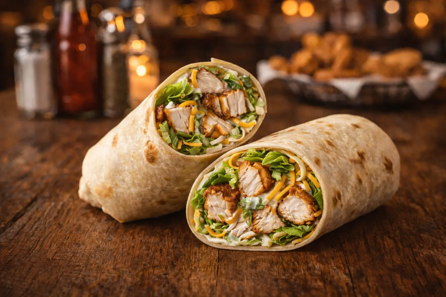 Grilled chicken wrap