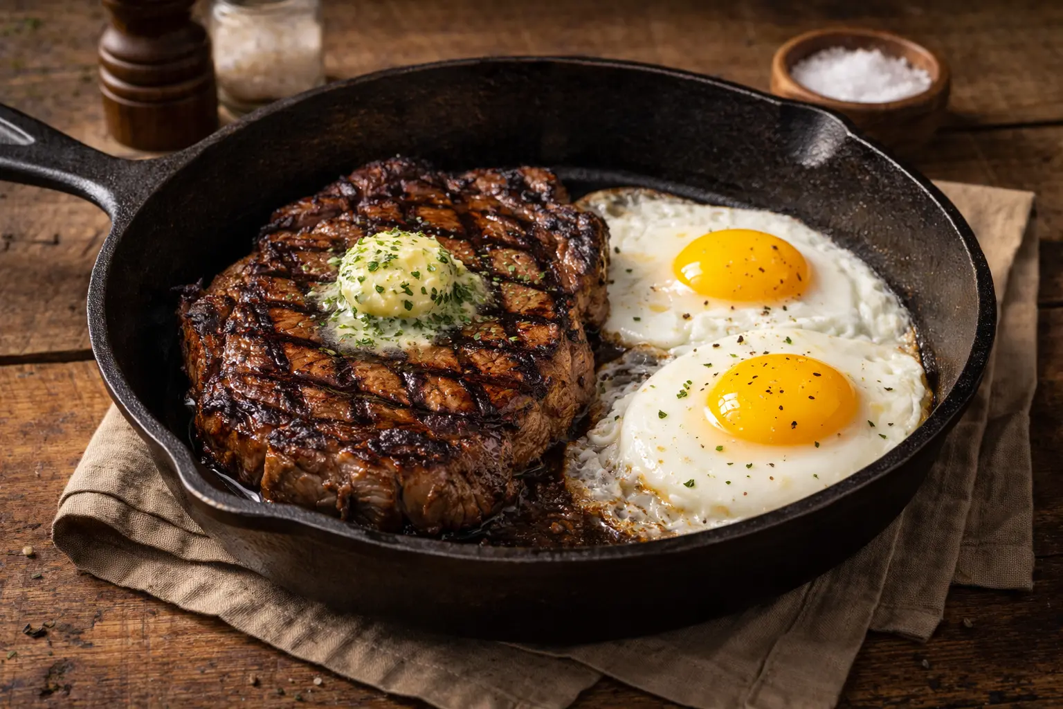 Ribeye and Eggs